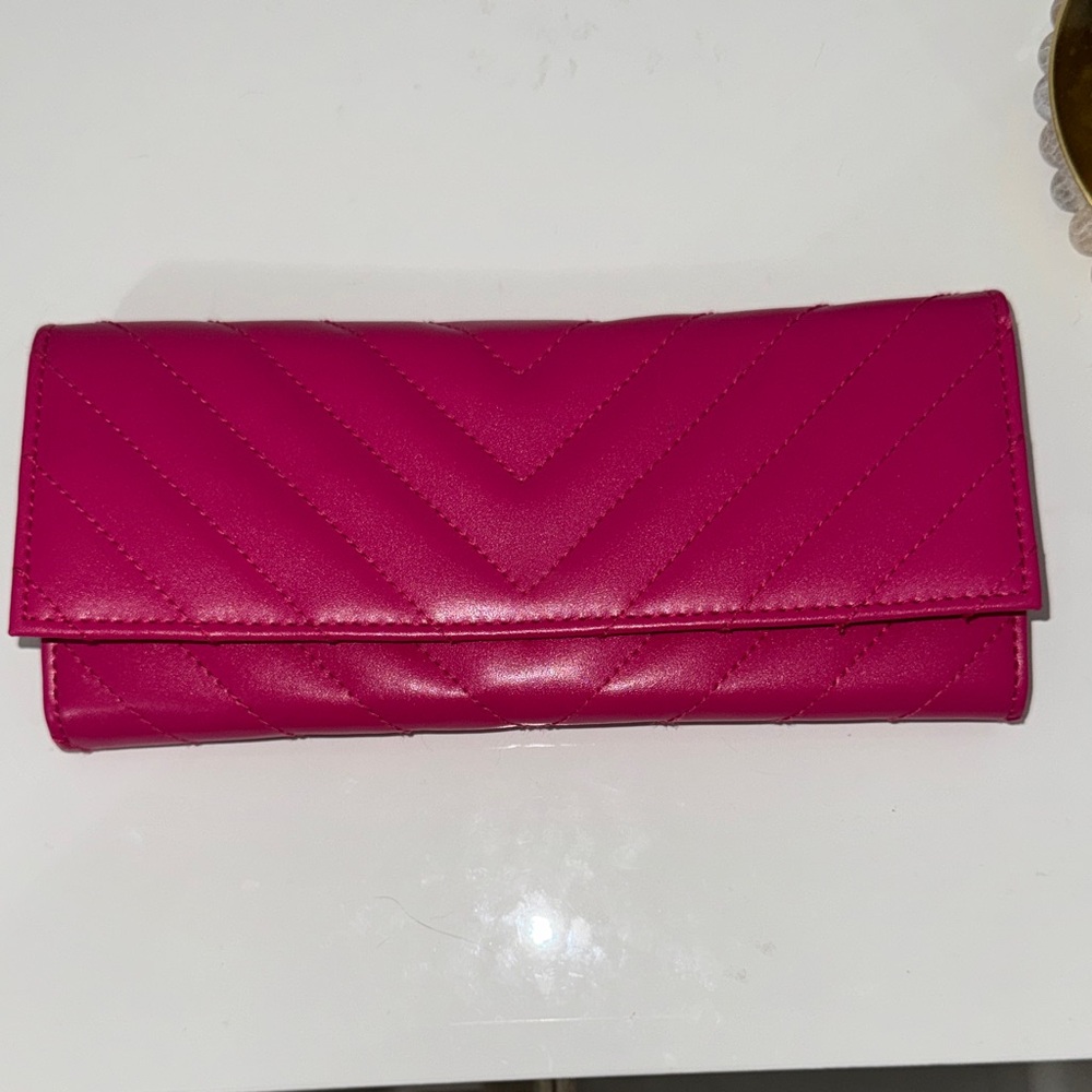 Pink Quilted Jewelry Travel Case New